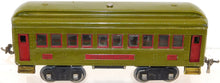 Load image into Gallery viewer, Lionel Lines #337 Pullman Passenger Car Standard Gauge Green / Red L Olive BOXED
