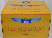 Load image into Gallery viewer, Lionel 6-31712 Union Pacific Limited 50th Anniversary Diesel Alco PA ABA + 7 car Passenger Set 10 pieces
