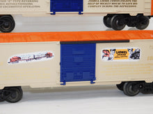 Load image into Gallery viewer, Lionel 6-11715 Lionel 90th Anniversary Set w/ Railsounds GP-9 +5 boxcars &amp; bay window caboose
