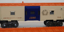 Load image into Gallery viewer, Lionel 6-11715 Lionel 90th Anniversary Set w/ Railsounds GP-9 +5 boxcars &amp; bay window caboose
