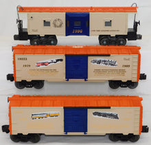 Load image into Gallery viewer, Lionel 6-11715 Lionel 90th Anniversary Set w/ Railsounds GP-9 +5 boxcars &amp; bay window caboose
