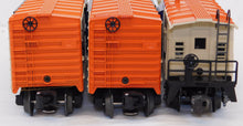 Load image into Gallery viewer, Lionel 6-11715 Lionel 90th Anniversary Set w/ Railsounds GP-9 +5 boxcars &amp; bay window caboose
