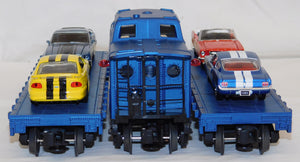 Lionel 6-21953 Ford Mustang Train Set GP-7 Diesel + flat cars w/ diff Mustangs "1965"