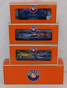 Lionel 6-21953 Ford Mustang Train Set GP-7 Diesel + flat cars w/ diff Mustangs "1965"