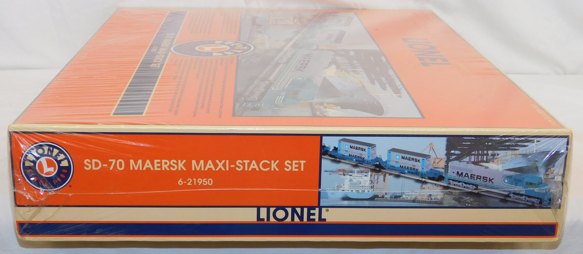 Lionel 6-21950 SD-70 MAERSK Maxi-Stack Set SEALED C-10 SCARCE Won't fi ...