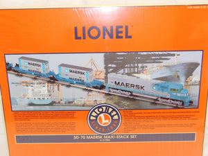Lionel 6-21950 SD-70 MAERSK Maxi-Stack Set SEALED C-10 SCARCE Won't find newer!