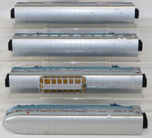 Load image into Gallery viewer, MTH 30-67332 Santa Fe Blue Goose 4 Car Streamline Passenger Set Rail King Very hard to find
