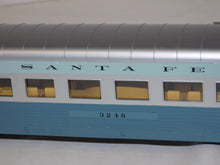 Load image into Gallery viewer, MTH 30-67332 Santa Fe Blue Goose 4 Car Streamline Passenger Set Rail King Very hard to find
