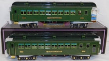 Load image into Gallery viewer, MTH 10-1078 State Passenger Set 2 Tone Green Tinplate Traditions Standard Gauge C-8
