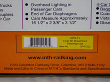 Load image into Gallery viewer, MTH 30-67332 Santa Fe Blue Goose 4 Car Streamline Passenger Set Rail King Very hard to find
