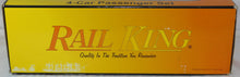 Load image into Gallery viewer, MTH 30-67332 Santa Fe Blue Goose 4 Car Streamline Passenger Set Rail King Very hard to find
