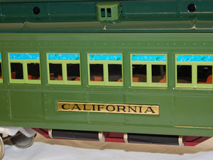 MTH 10-1078 State Passenger Set 2 Tone Green Tinplate Traditions Standard Gauge C-8