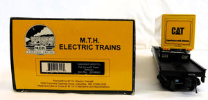 MTH 20-98563 Caterpillar O Premier Flat Car w/ 48' Trailer Advertising 1/48 O