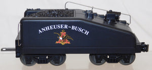 Lionel 6-11775 BUDWEISER Anheuser-Busch Steam Freight Train Set O LtdEd 1989 RTR