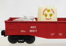 Load image into Gallery viewer, Lionel 6-31774 AEC Radioactive Transport Burro Crane Set three cars glow in dark
