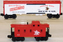 Load image into Gallery viewer, Lionel 6-11775 BUDWEISER Anheuser-Busch Steam Freight Train Set O LtdEd 1989 RTR

