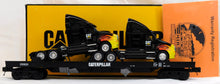 Load image into Gallery viewer, MTH 20-98530 Caterpillar Premier Flat Car w/ (2) COOL CAT Haulers 1/48 O #200662
