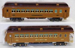 MTH 10-1135 State Passenger Set Two Tone Brown Tinplate Traditions Standard Gauge C-9