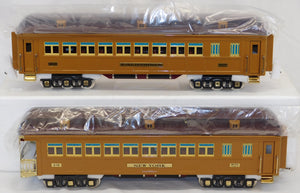 MTH 10-1135 State Passenger Set Two Tone Brown Tinplate Traditions Standard Gauge C-9