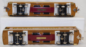 MTH 10-1135 State Passenger Set Two Tone Brown Tinplate Traditions Standard Gauge C-9