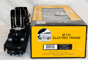 MTH 20-98530 Caterpillar Premier Flat Car w/ (2) COOL CAT Haulers 1/48 O #200662