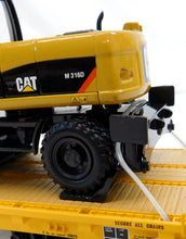Load image into Gallery viewer, MTH 20-98682 Caterpillar Premier 60&#39; Flat Car w/(2) CAT M316D wheel excavator loaders

