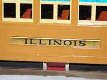 Load image into Gallery viewer, MTH 10-1136 State Passenger Car 2 Tone Brown Illinois #414 ADD ON Standard Gauge C-9
