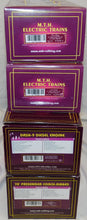 Load image into Gallery viewer, MTH 20-2504-1 Union Pacific Dash-8 Diesel Solid Rocket Motor Transport Set PS2 NIB Rocket part loads under covers!
