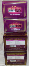Load image into Gallery viewer, MTH 20-2504-1 Union Pacific Dash-8 Diesel Solid Rocket Motor Transport Set PS2 NIB Rocket part loads under covers!

