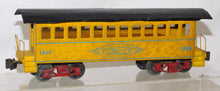 Load image into Gallery viewer, Thomas Industries Pioneer Days Passenger Coach 1869 smooth black roof O scale 2 rail
