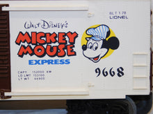 Load image into Gallery viewer, Lionel Disney Mickey Mouse Express Freight Set 14 Cars w/Birthday Car 1970s COMPLETE O
