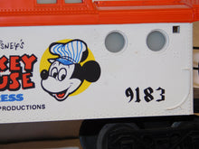 Load image into Gallery viewer, Lionel Disney Mickey Mouse Express Freight Set 14 Cars w/Birthday Car 1970s COMPLETE O
