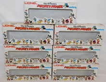 Load image into Gallery viewer, Lionel Disney Mickey Mouse Express Freight Set 14 Cars w/Birthday Car 1970s COMPLETE O
