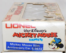 Load image into Gallery viewer, Lionel 6-9672 Mickey Mouse 50th Anniversary Happy Birthday Boxcar Disney Express
