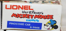 Load image into Gallery viewer, Lionel 6-9666 Pinnochio Boxcar Disney Mickey Mouse Express FACTORY ERROR STAMP Boxed
