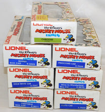 Load image into Gallery viewer, Lionel Disney Mickey Mouse Express Freight Set 14 Cars w/Birthday Car 1970s COMPLETE O
