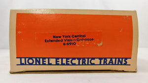 Lionel 6-6910 New York Central Extended Vision Caboose Lighted Limited Edition O