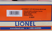 Load image into Gallery viewer, Lionel 6-Lionel Trains 6-39291 University of MICHIGAN Boxcar Wolverines HTF 2007 C-8 Hail
