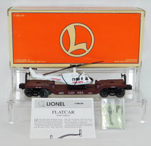Load image into Gallery viewer, Lionel Lines Aviation Flat Car #6461 w/ Ertl Helicopter Life Flight 6-16968 General Hospital
