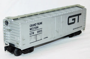 Lionel 9805 Grand Trunk Western GTW Standard O Reefer refrigerator car Silver 73