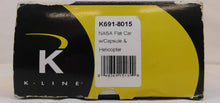 Load image into Gallery viewer, K-line K691-8015 NASA Flat Car w/ Capsule &amp; Helicopter Space USA Train O gauge
