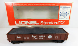 Lionel SP 9821 Southern Pacific gondola w/removable Coal load Standard O 1/48