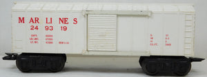 Marx 249319 Marlines Operating Boxcar w/opening door & man who comes to door 8wh