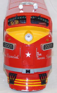 LGB TEXAS SPECIAL F3 AA + 3 Passenger Cars CUSTOM PAINT G gauge scale Sound MKT