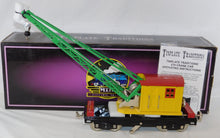 Load image into Gallery viewer, MTH 10-1081 219 Crane Car Tinplate Traditions Yellow w/ Nickel Trim Standard Gauge
