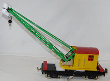 Load image into Gallery viewer, MTH 10-1081 219 Crane Car Tinplate Traditions Yellow w/ Nickel Trim Standard Gauge
