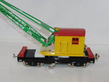 Load image into Gallery viewer, MTH 10-1081 219 Crane Car Tinplate Traditions Yellow w/ Nickel Trim Standard Gauge
