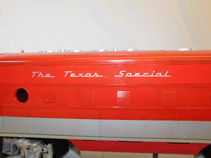 LGB TEXAS SPECIAL F3 AA + 3 Passenger Cars CUSTOM PAINT G gauge scale Sound MKT