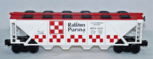 Lionel Trains 6-9262 Ralston Purina Quad Hopper w/12 opening hatches O Gauge 1975