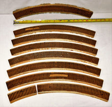 Load image into Gallery viewer, Tru Scale HO scale Roadbed Wooden EIGHT Vintage 22&quot; radius CURVES no rails
